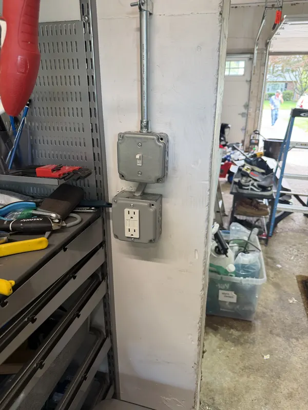 TJF Electric outlet work — Ellington, CT